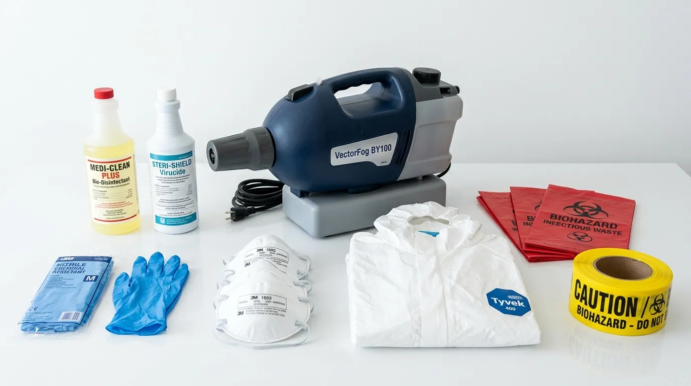 Professional biohazard remediation crew working in Pleasant Hills